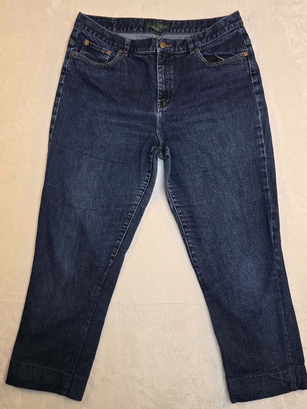 Lauren Jeans Co Ralph Lauren Women's  Size 14 Denim Dark Wash Jeans Pants